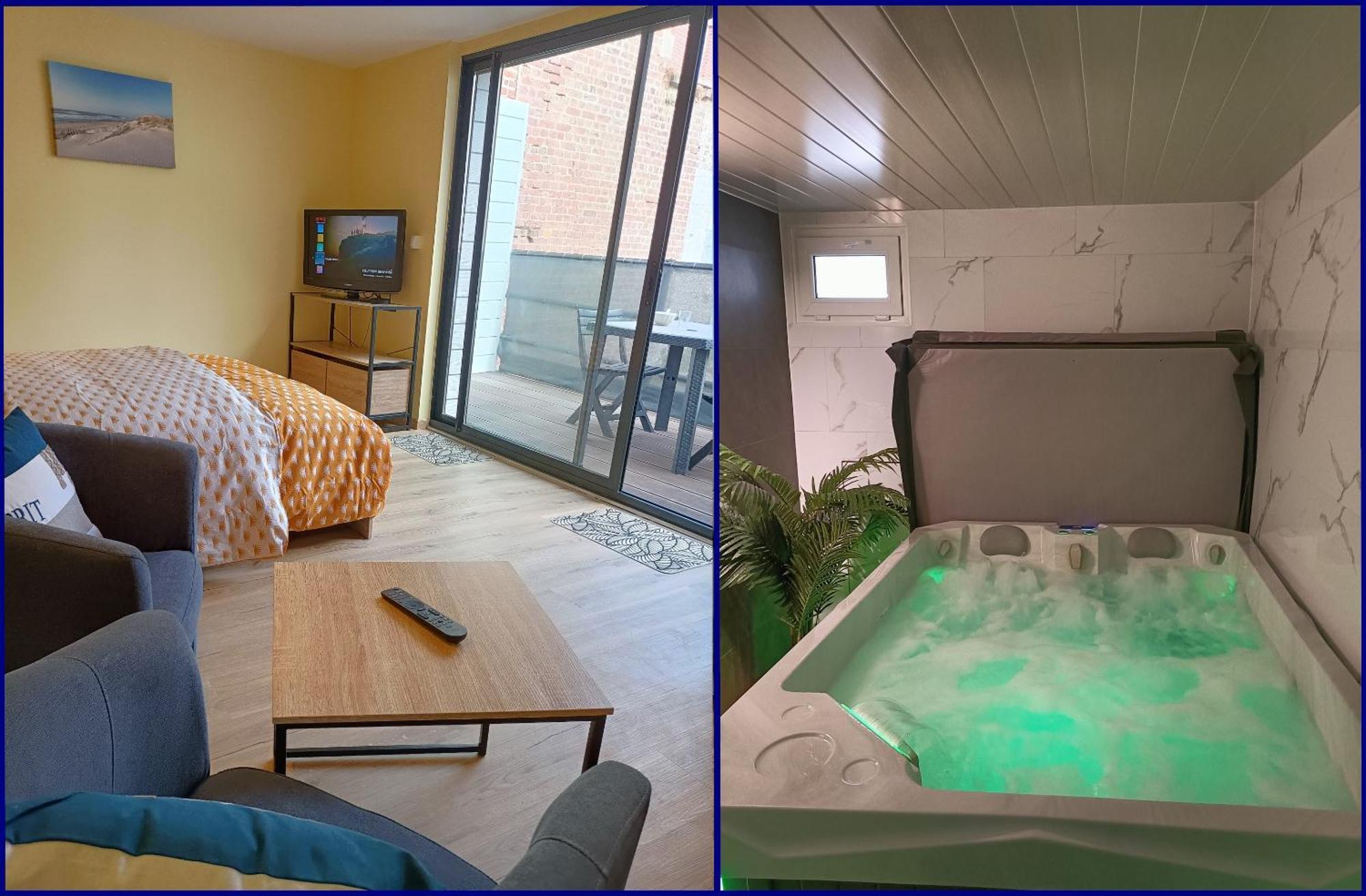 Spa Privatif A 50M De La Plage - Studio 메르레뱅 외부 사진